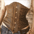 Stoned Leather with Golden Busk