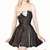 Vestido Corset Pregueado com Laço