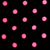 Pink Petit Poá in black background