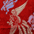 Dragons and Golden Phoenix in Red background